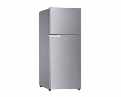 توشيبا 20.09 قدم مكعب ثلاجة فريزر علوي، فضي توشيبا 20.09 قدم مكعب ثلاجة فريزر علوي، فضي