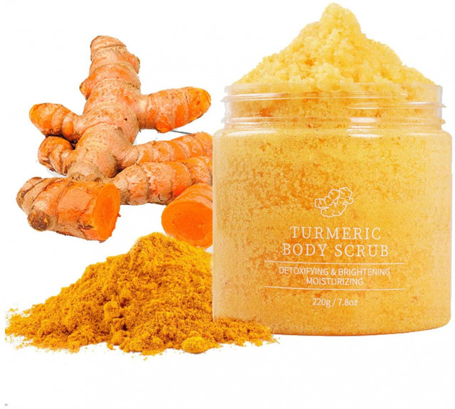 ‎LIYALAN كريم تقشير للوجه والجسم بالكركم